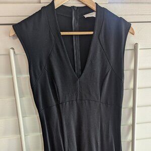 Black Cocktail Flowy Dress Mystic Size Large